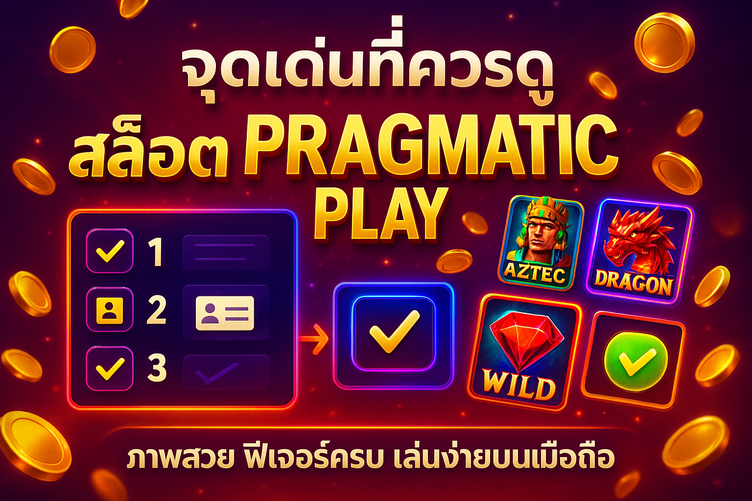 จุดเด่นของ สล็อต Pragmatic play ที่ทำให้สมัครง่าย ภาพขั้นตอนสมัคร pp slot สำหรับ สล็อต Pragmatic play แสดง 3 ขั้นตอนง่ายๆ บนมือถือ เน้นการสมัครเร็วและยืนยันตัวตน